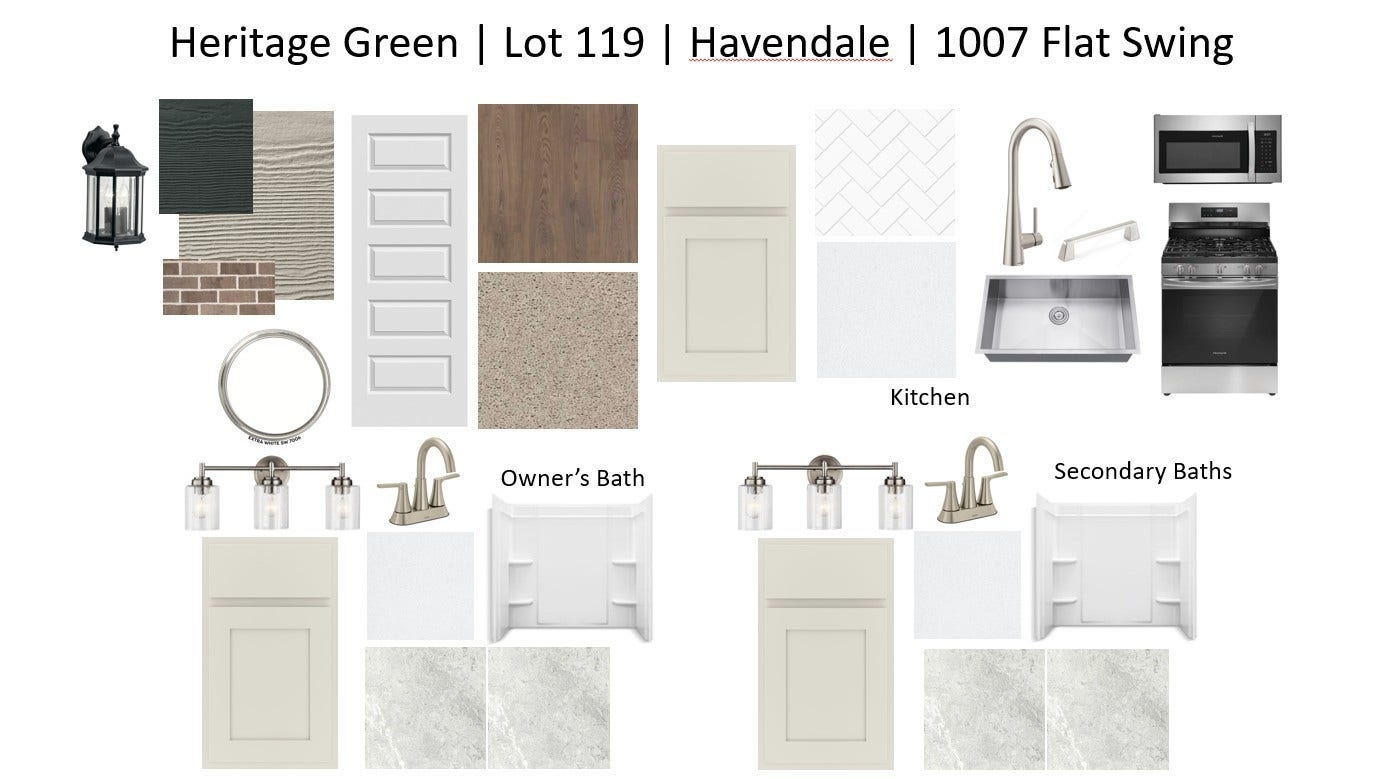 1007 Flat Swing, Columbia, TN 38401 Design Selections for this home