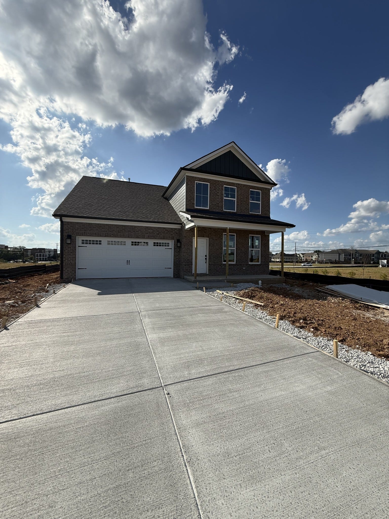3640 Heartland Dr, Columbia, TN 38401 actual pic of home. It is not completed yet.