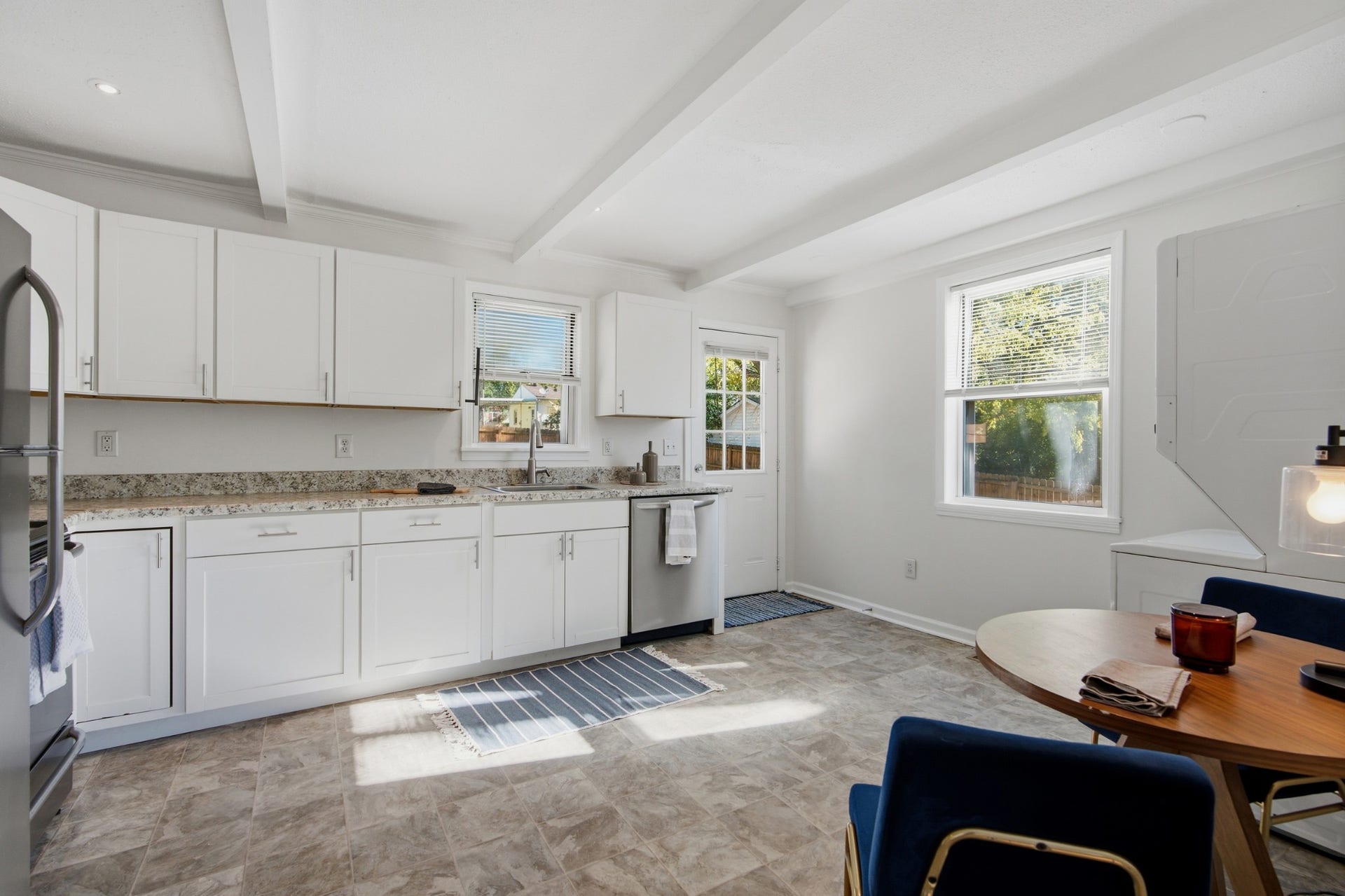 631 Blackstone Ave, Madison, TN 37115 The kitchen features new appliances, plenty of counter space and storage, including a lazy susan.