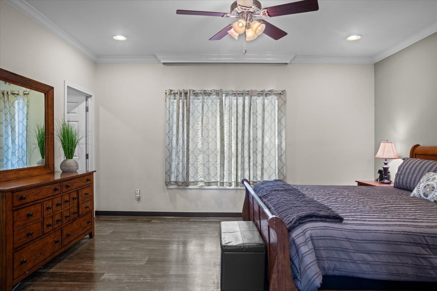 Primary suite is extra large and easily accommodates a king bed with other furniture