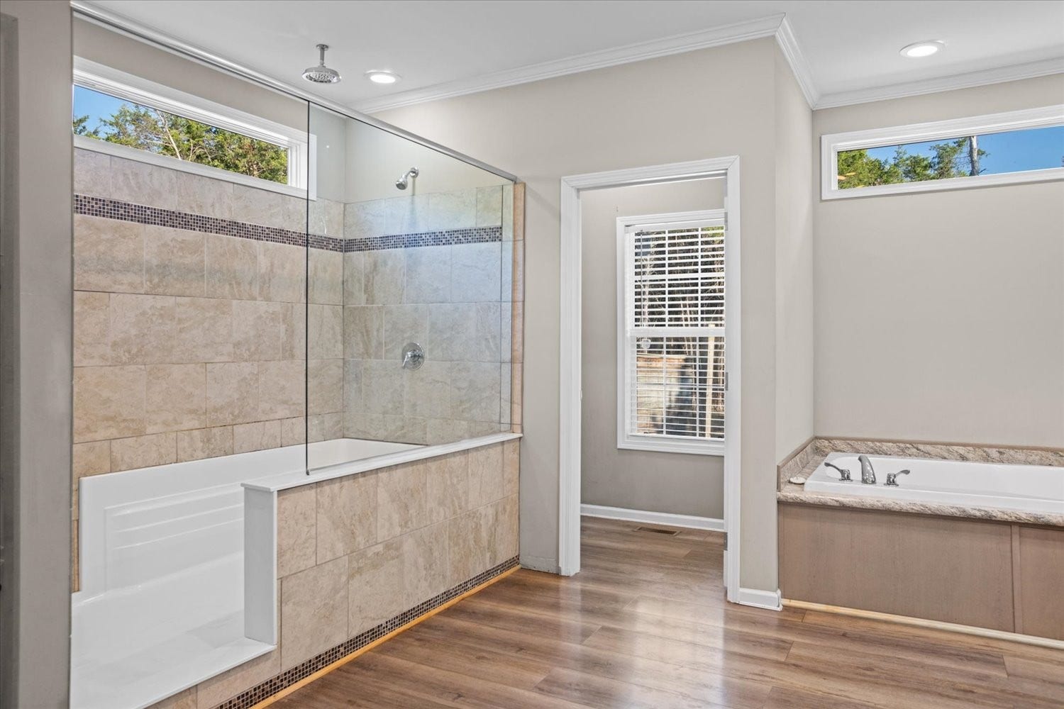 Extra large walk-in shower
