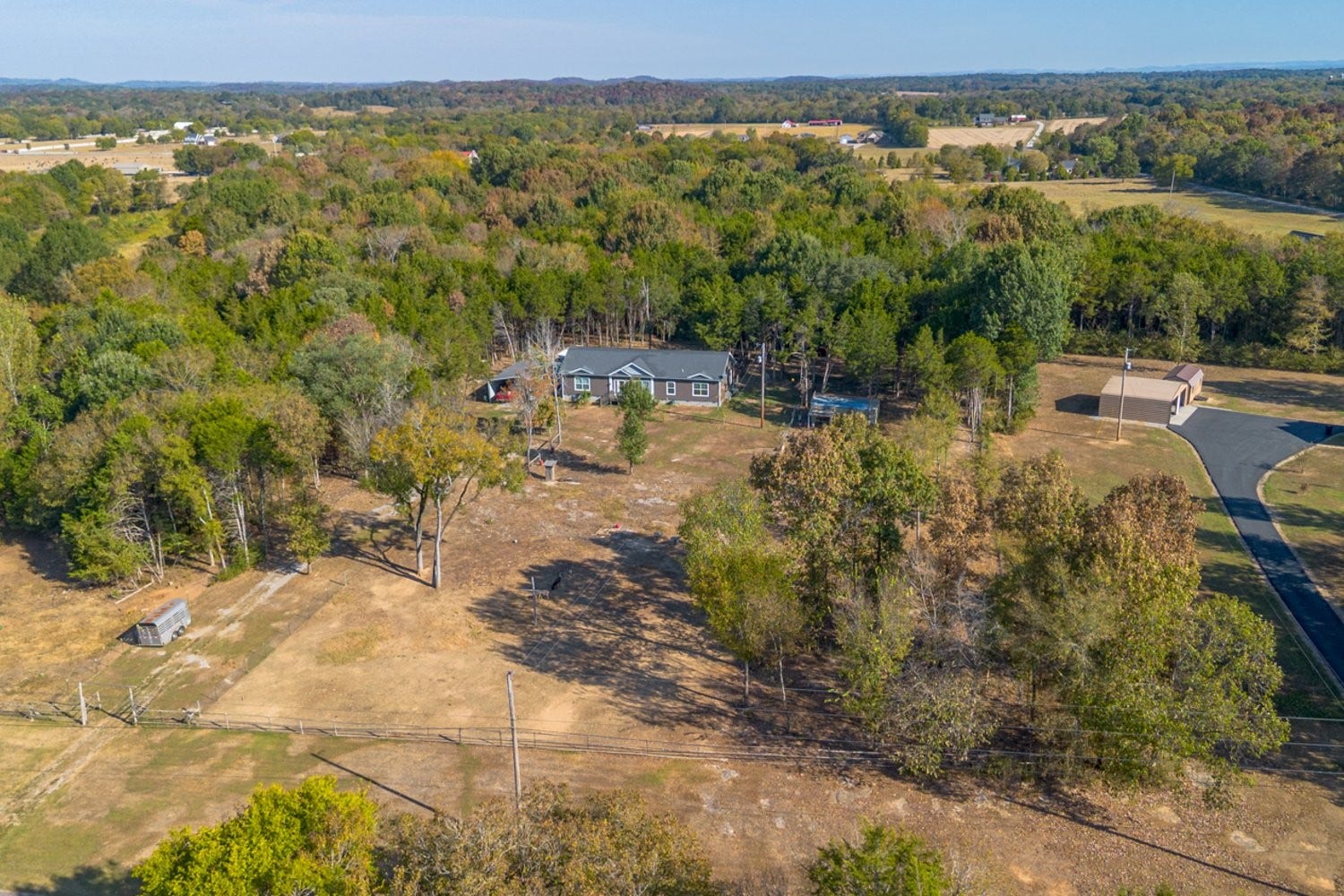 Private with a balance of woods and open pasture