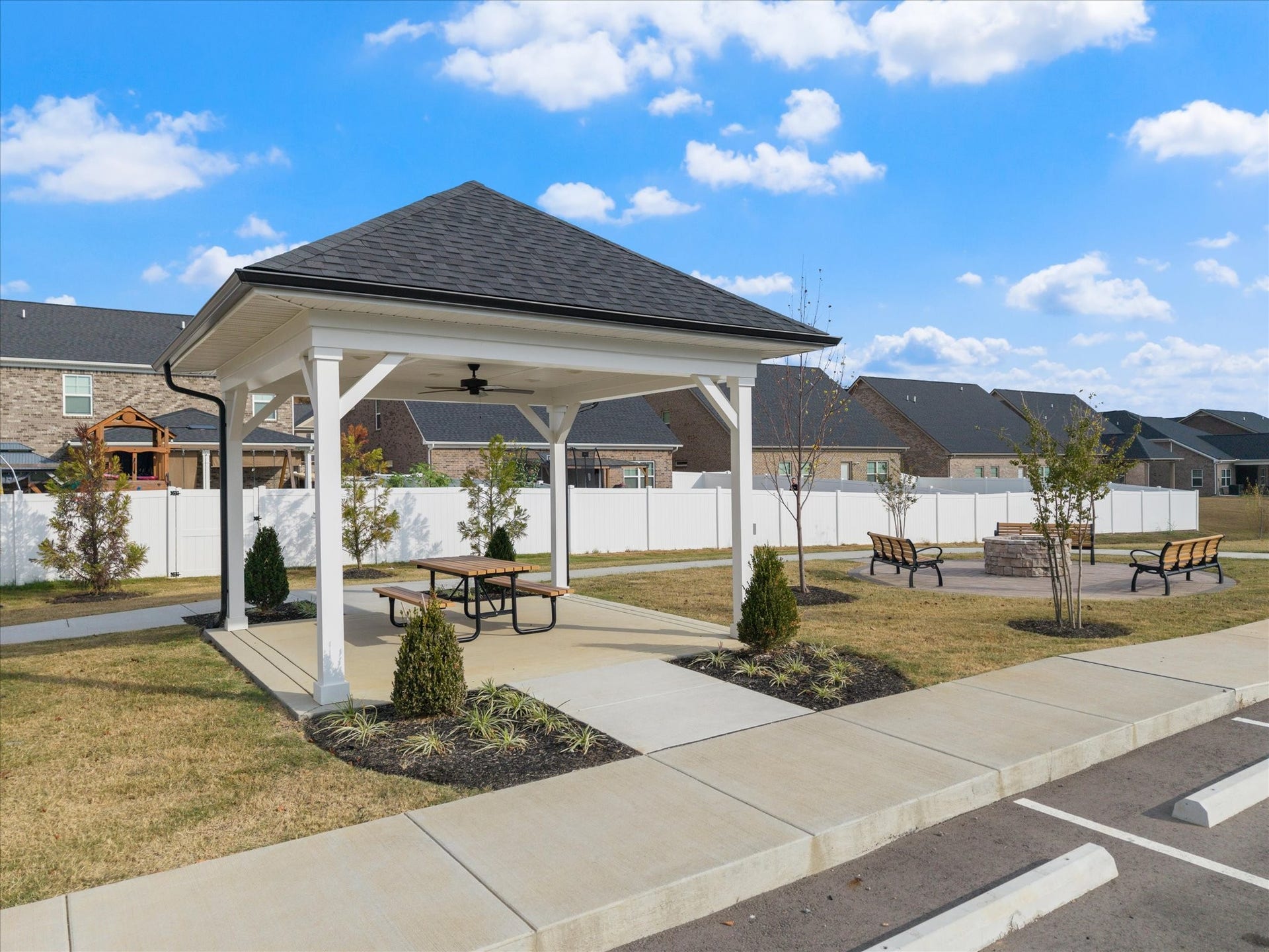 209 Thorpe Dr, Spring Hill, TN 37174 Community picnic area and bon fire