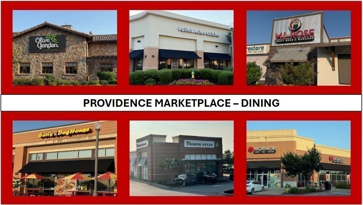 111 West Casa Way, Mount Juliet, TN 37122 Nearby Dining!