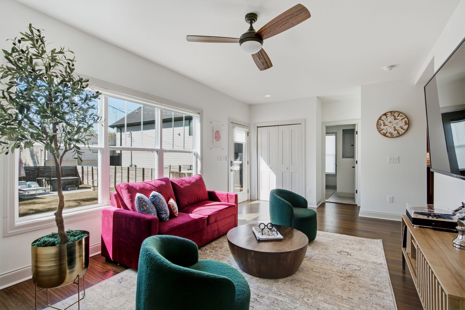 Whether envisioned as a den, media lounge, or relaxed retreat, the space easily adapts to your lifestyle.