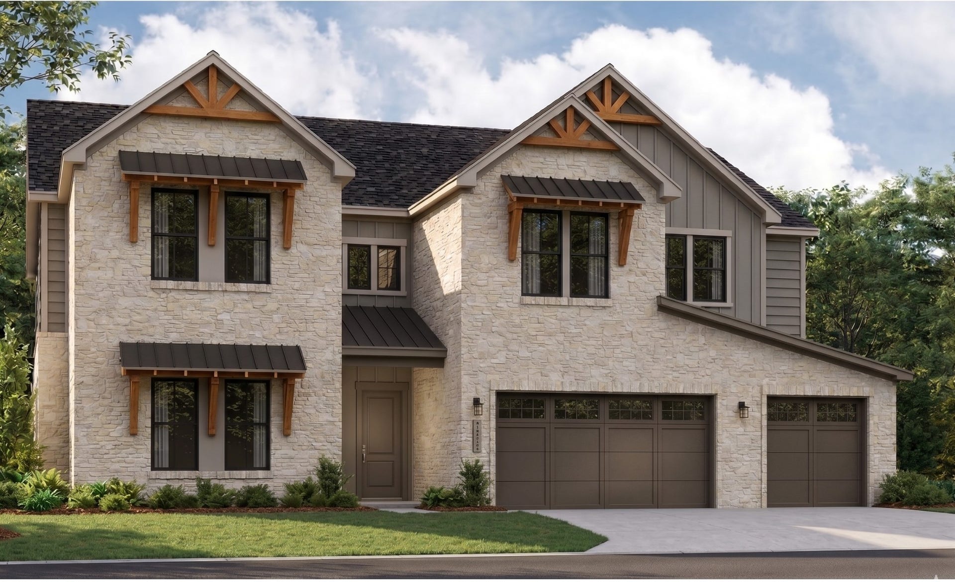 1932 Harmony RD, Spring Hill, TN 37174 Rendering of color scheme. Similar not exact.