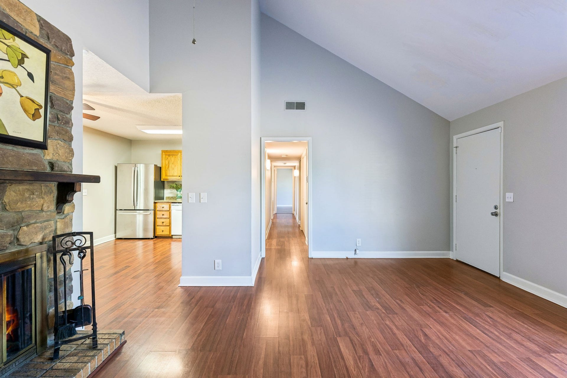 The floor plan offers the perfect blend of privacy and convenience to the kitchen.