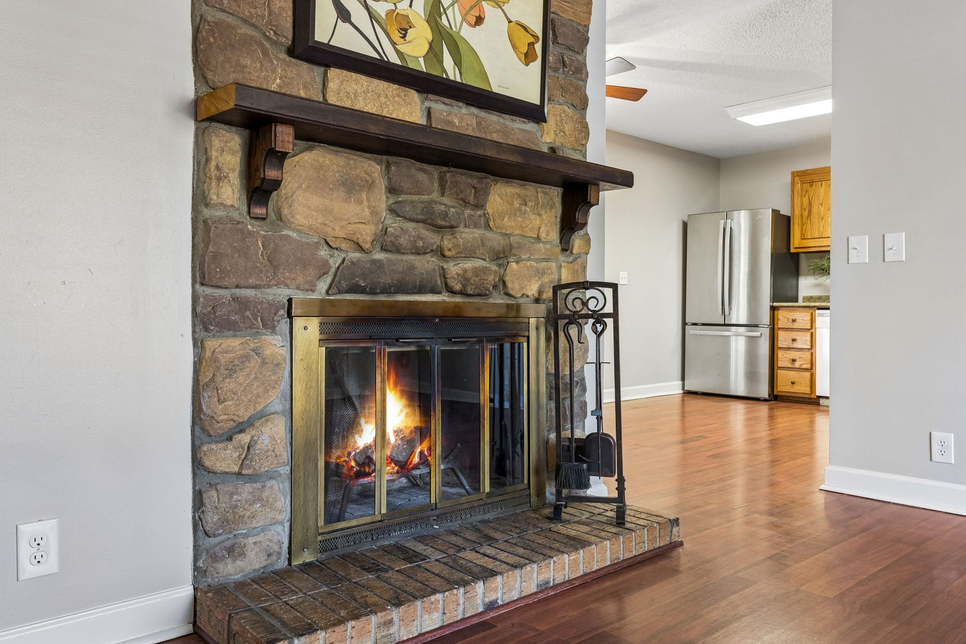 Cozy up to the fire with a bowl of chili.