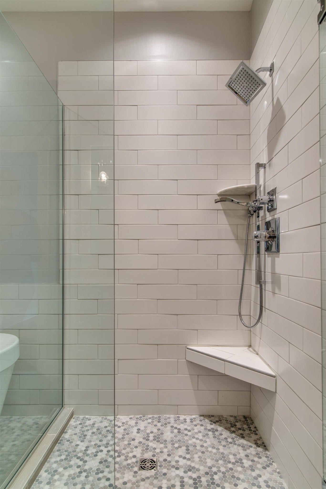 1711 10th Avenue S, Nashville, TN 37203 Walk in shower in master bathroom.