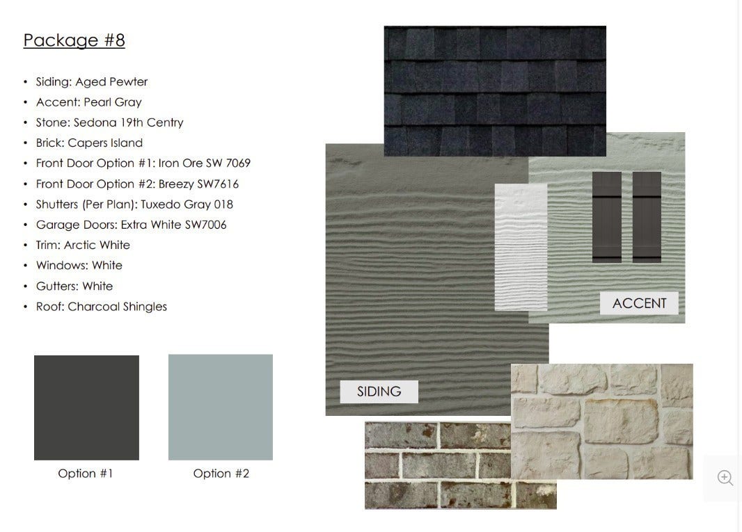 762 Caddy Xing, Columbia, TN 38401 Design board for this home