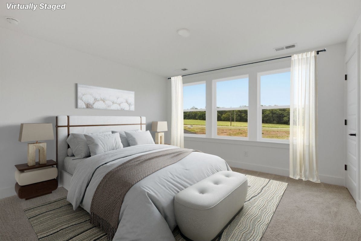 758 Caddy Xing, Columbia, TN 38401 virtually Staged Primary bedroom with large windows