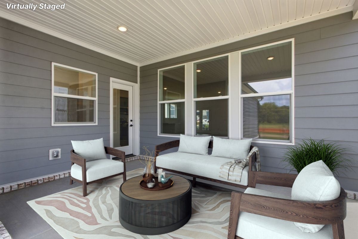 758 Caddy Xing, Columbia, TN 38401 Virtually staged covered back porch