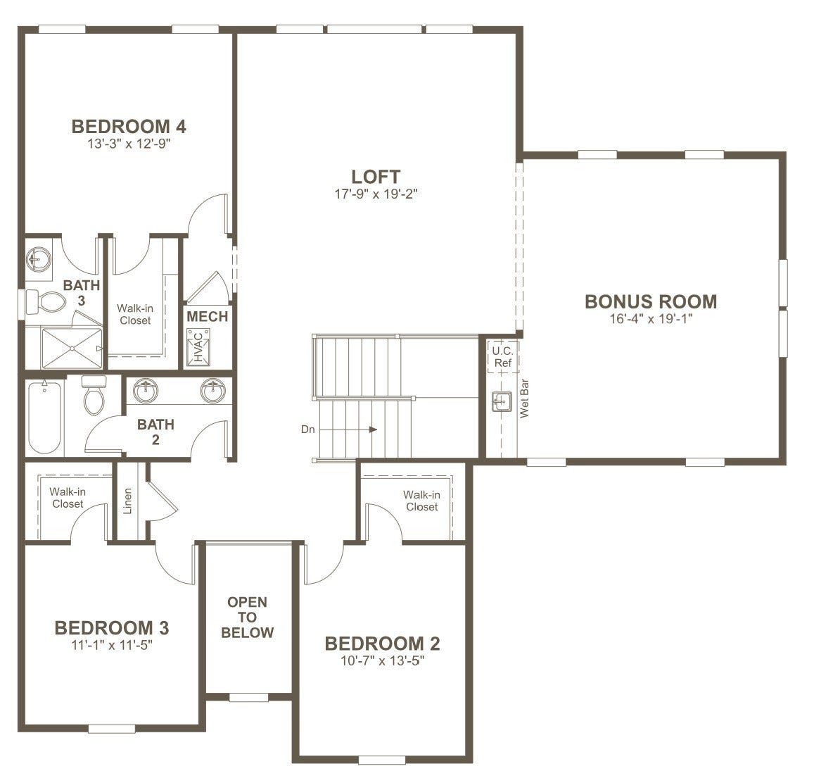 1930 Harmony Rd, Spring Hill, TN 37174 2nd floor plan