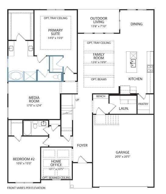 610 Baker Road, Columbia, TN 38401 Optional First Floor with Separate Tub and Shower in Primary.