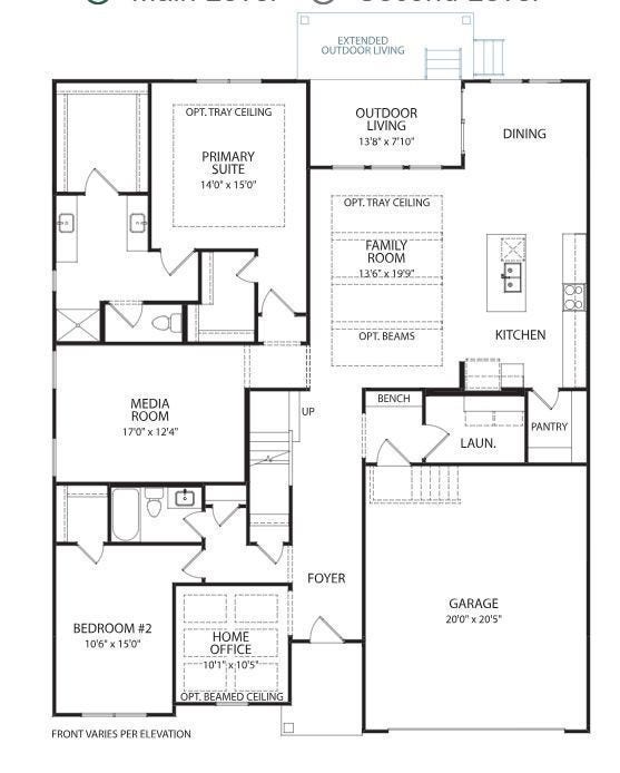 610 Baker Road, Columbia, TN 38401 Optional Extended Covered Living