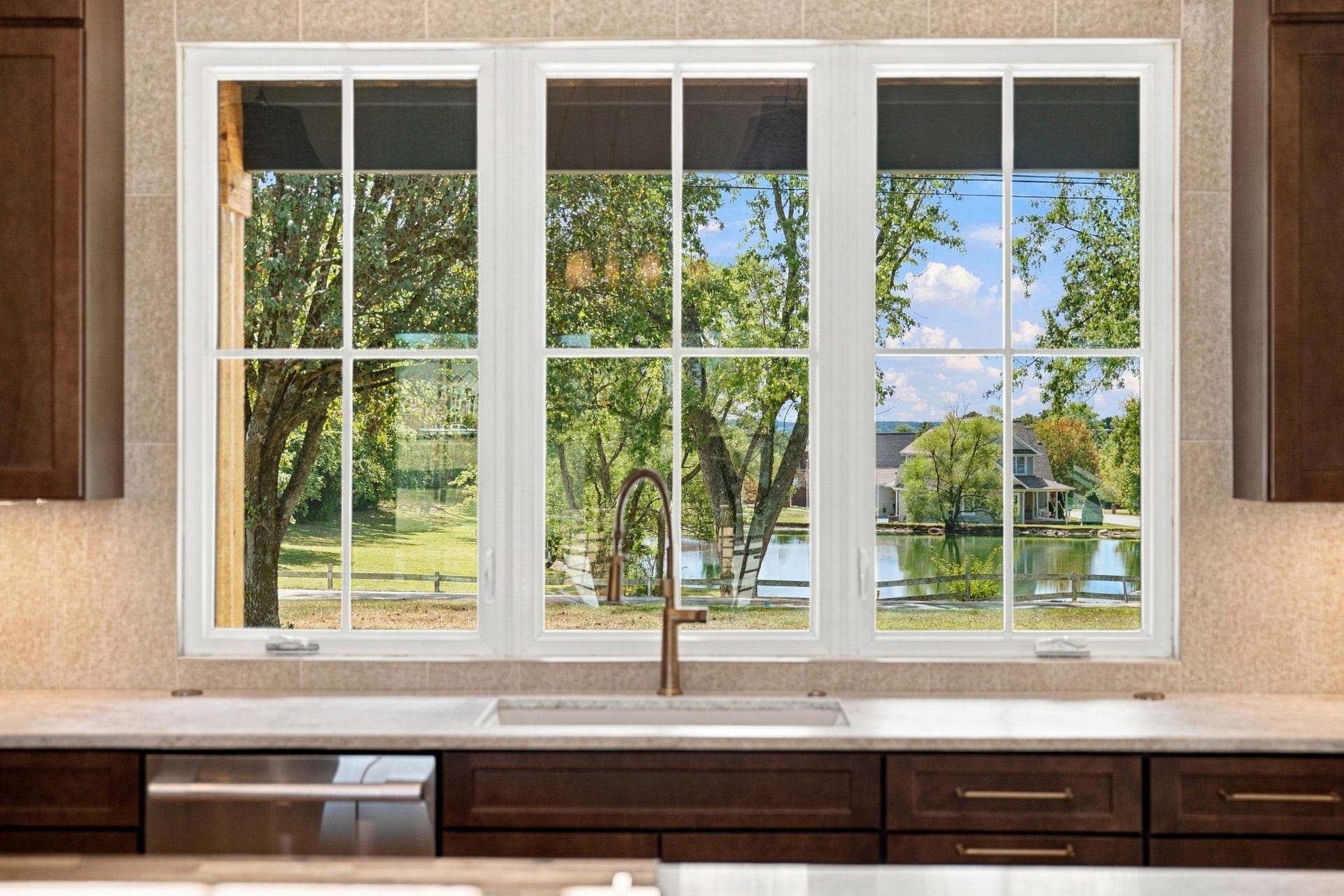 1001 Wright Branch Ct, Mount Juliet, TN 37122 Your view from your kitchen sink is of a beautiful pond, farm fence and even an old barm making you feel like your in the country but close to all amenities