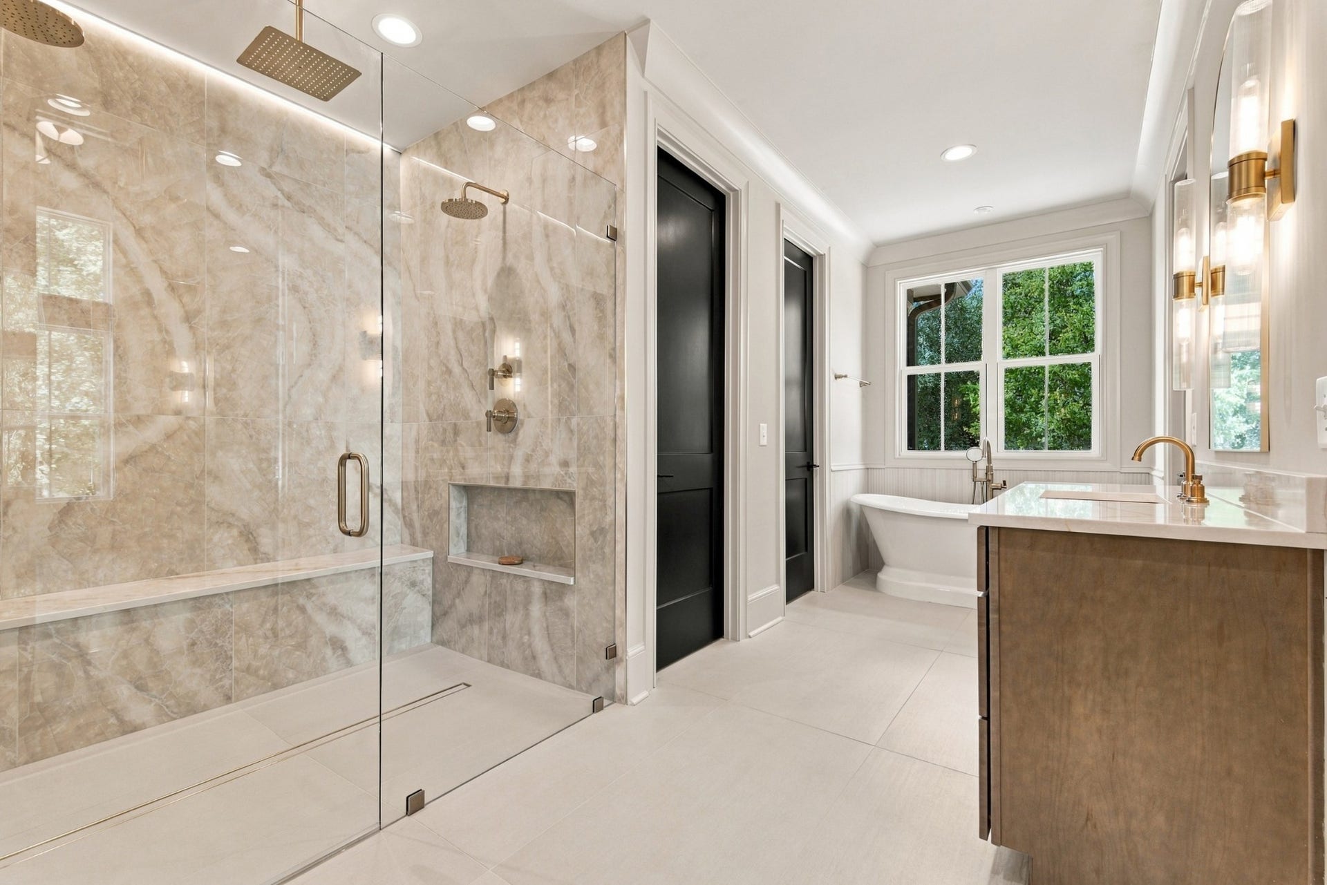 1001 Wright Branch Ct, Mount Juliet, TN 37122 The layout and design of this primary bath make you feel so relaxed, even if just walking to your closet