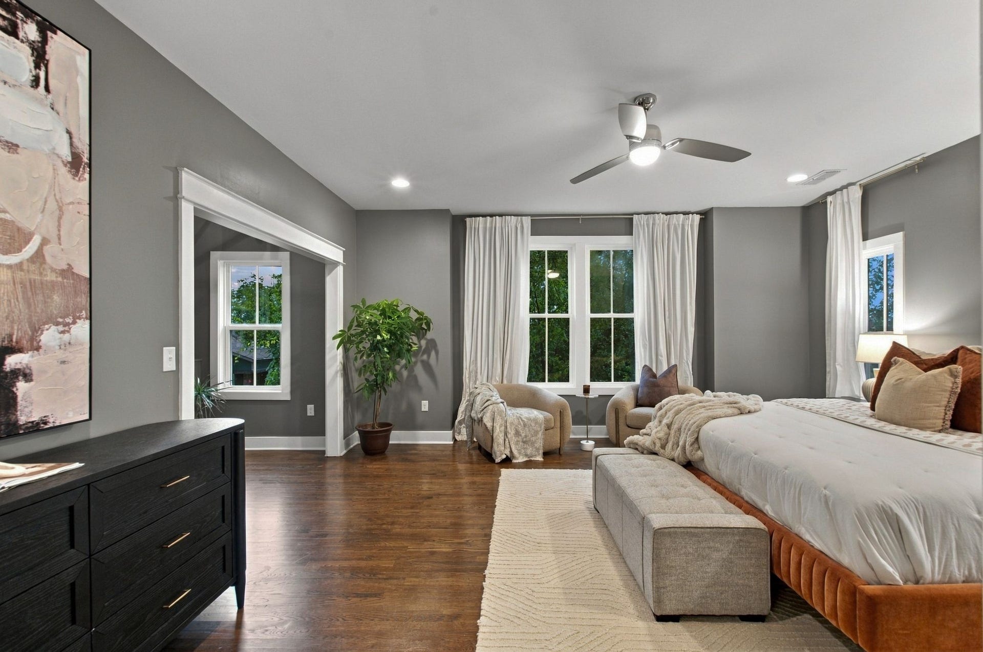 the primary suite is a true retreat!