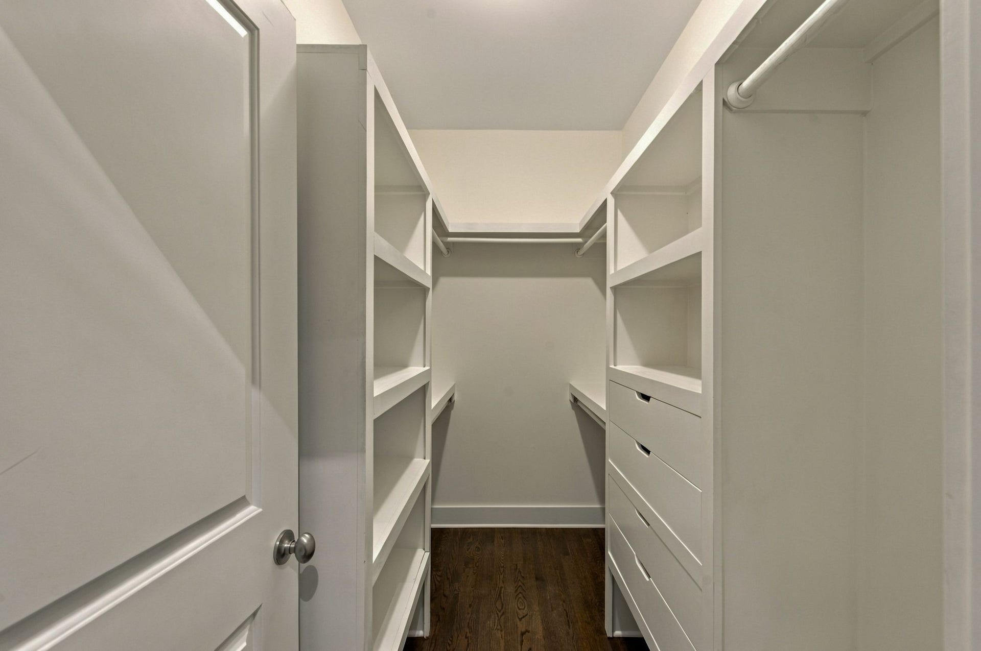 walk-in primary closet