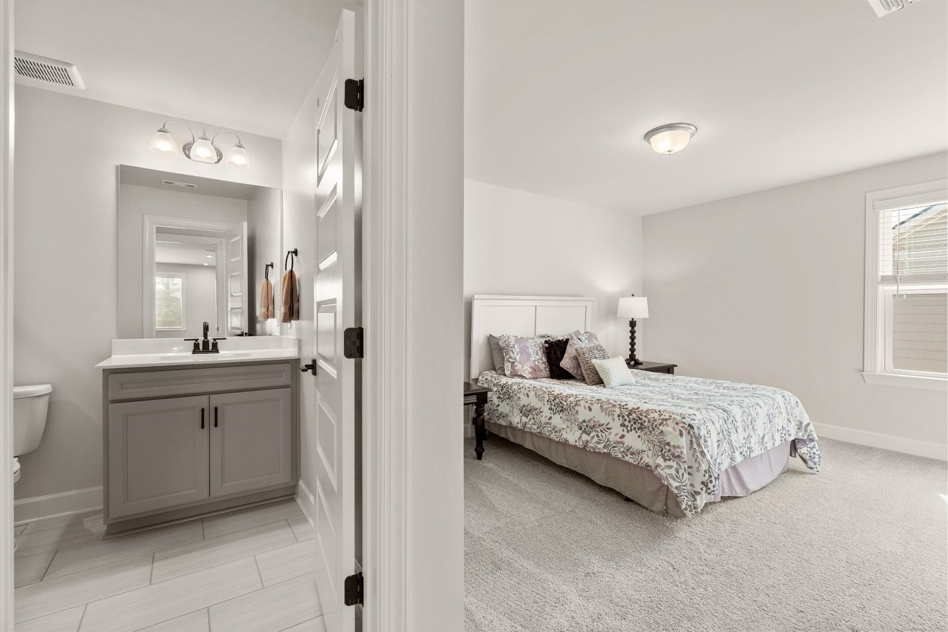 413 Mabels Way, Mount Juliet, TN 37122 The spacious upstairs primary suite offers a private retreat with excellent closet space and its own full bathroom.