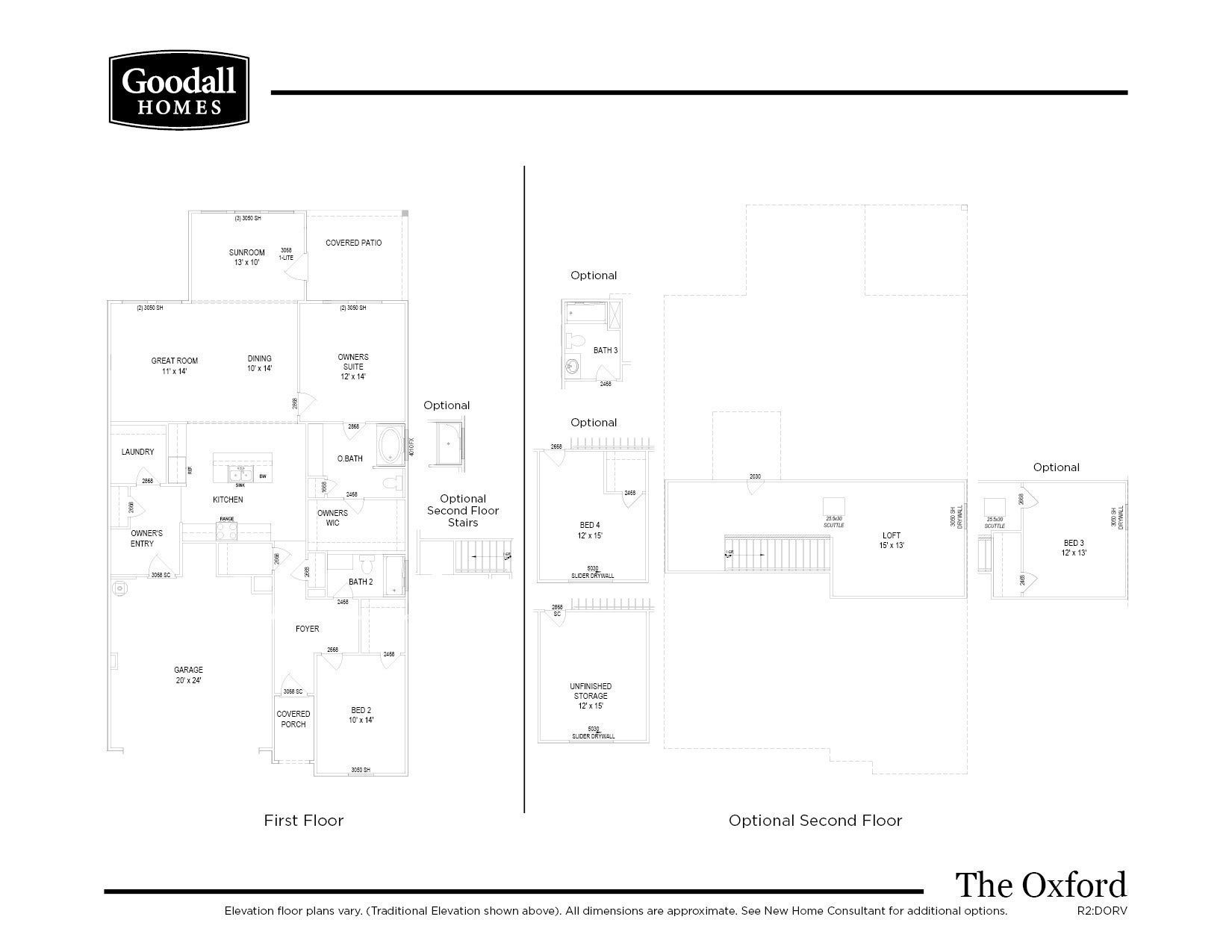441 Charlie Place, White House, TN 37188 Oxford Floorplan Layout