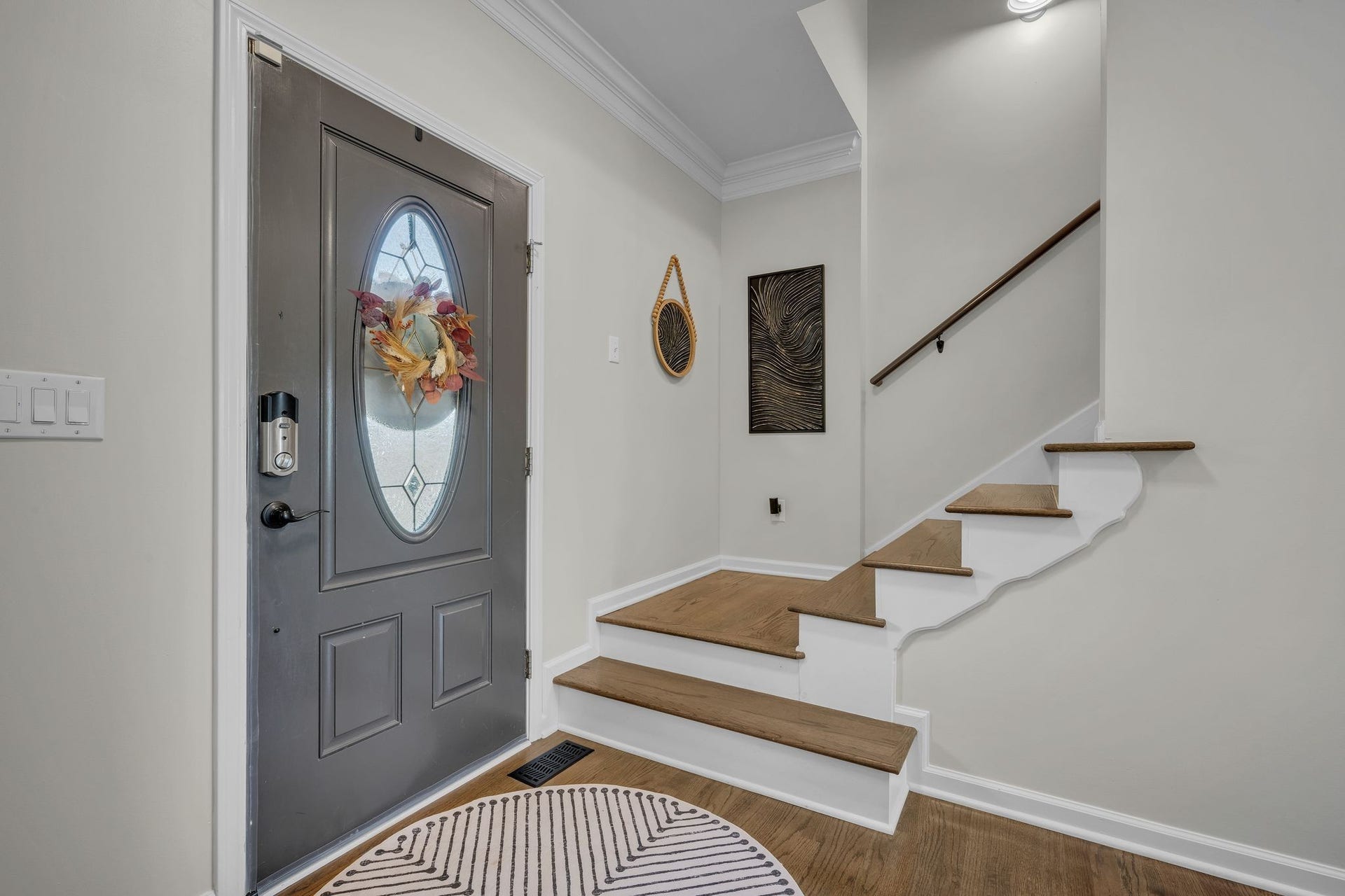 170 Lena Loop, Burns, TN 37029 Open stairway with hardwood steps