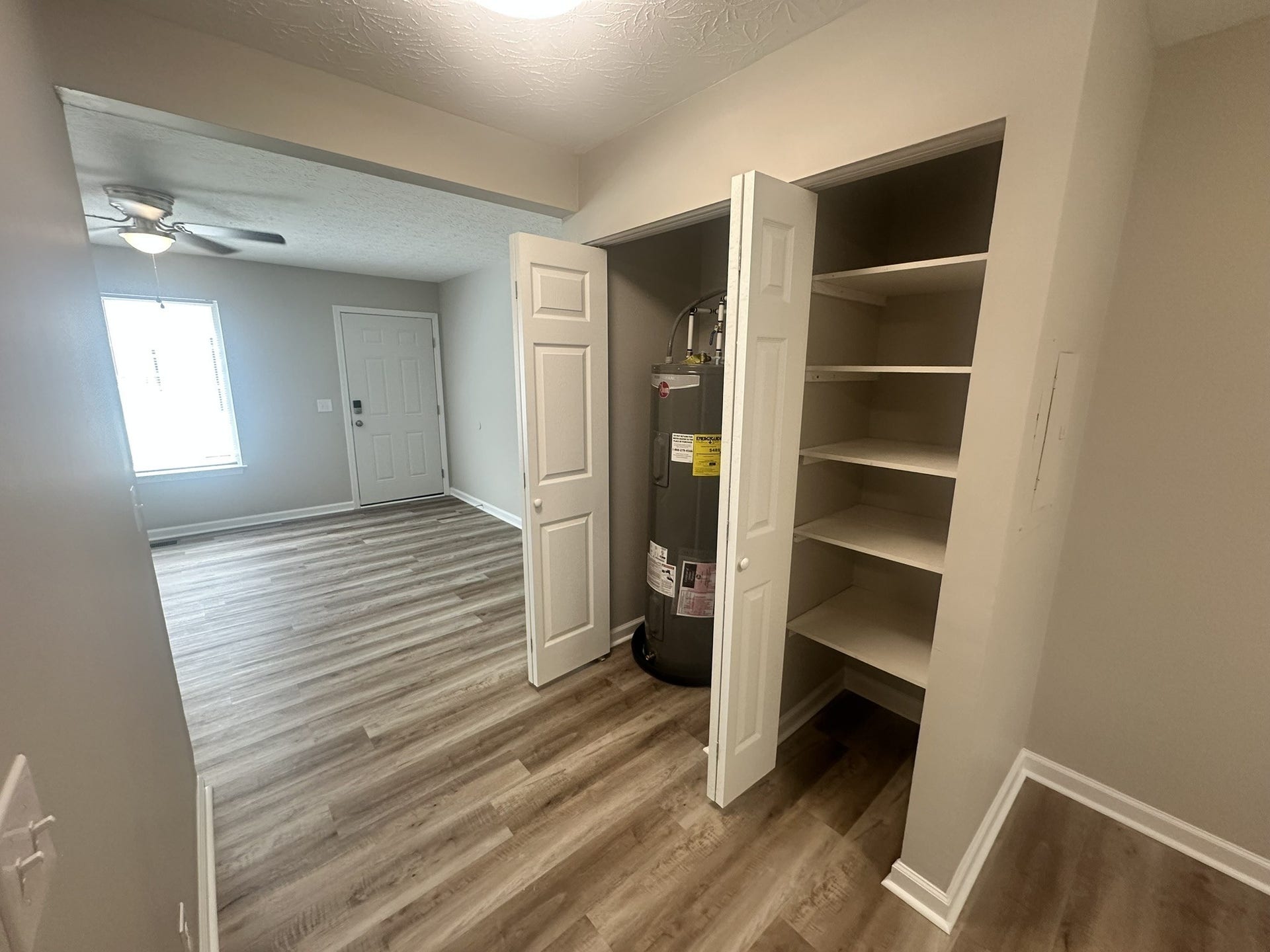 1506 Batts Blvd, #5, Springfield, TN 37172 Work from Home: Set up your home office in this versatile workspace with ample room for a desk on the left and a pantry for extra storage, keeping everything you need close at hand on the right. Brand new water heater is located here as well.