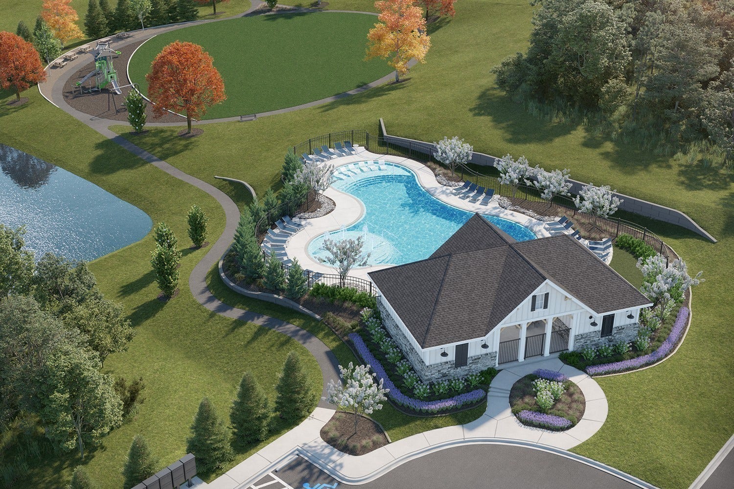720 Foley Circle, Mount Juliet, TN 37122 Willow Landing will have a community pool! This is a rendering of what it will look like once it is completed.