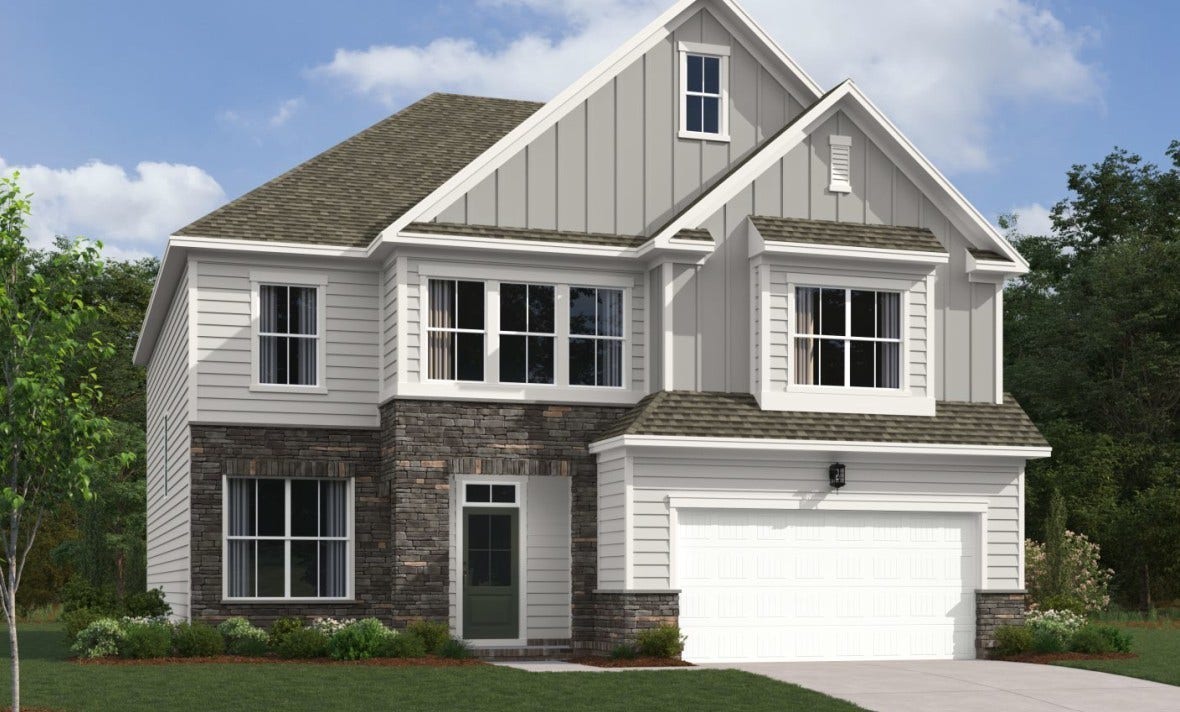 720 Foley Circle, Mount Juliet, TN 37122 Rendering of exterior elevation "B". Colors/materials will vary.
