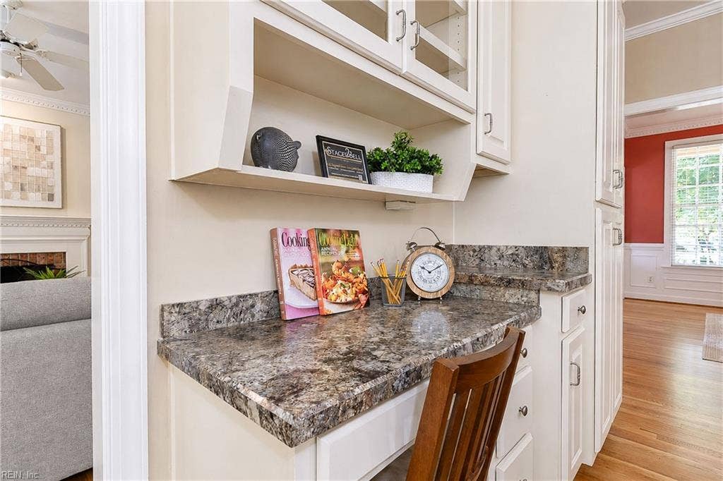 Convenient workstation in Kitchen.