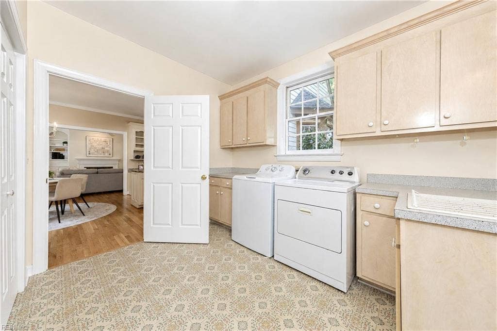 1st Floor Laundry convenient to Garage and with door to backyard