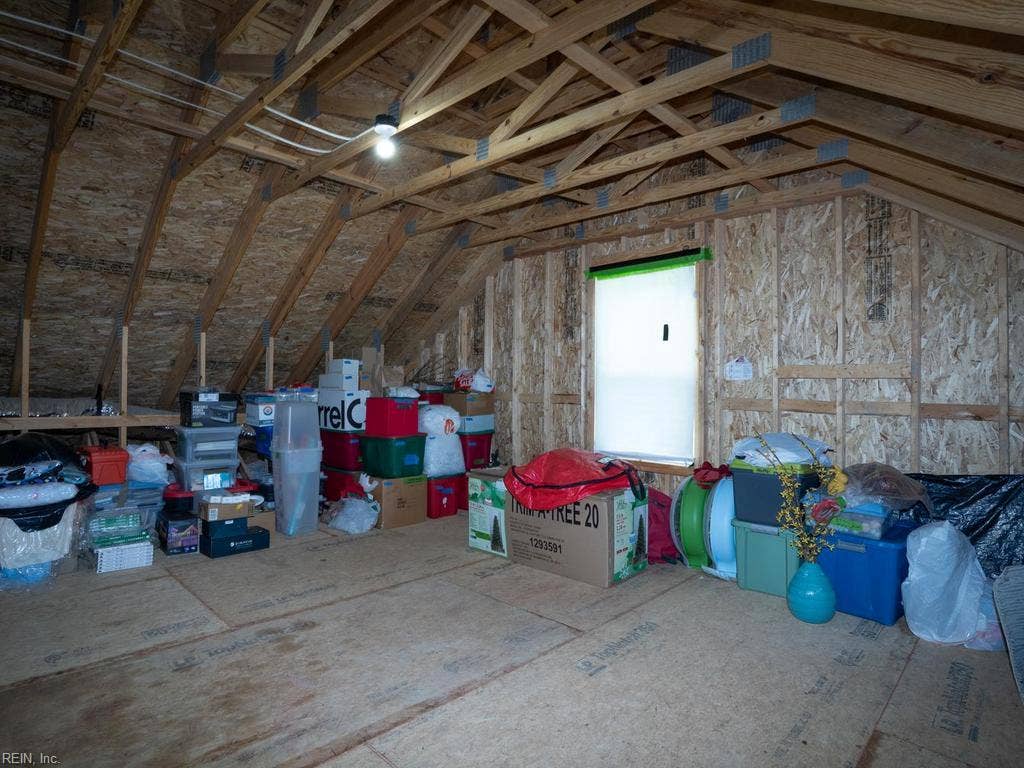 Tucked away on the top level, a massive unfinished attic space presents an incredible blank canvas brimming with long-term potential. This expansive, high-clearance zone offers the rare opportunity to significantly expand the home's square footage down the road.