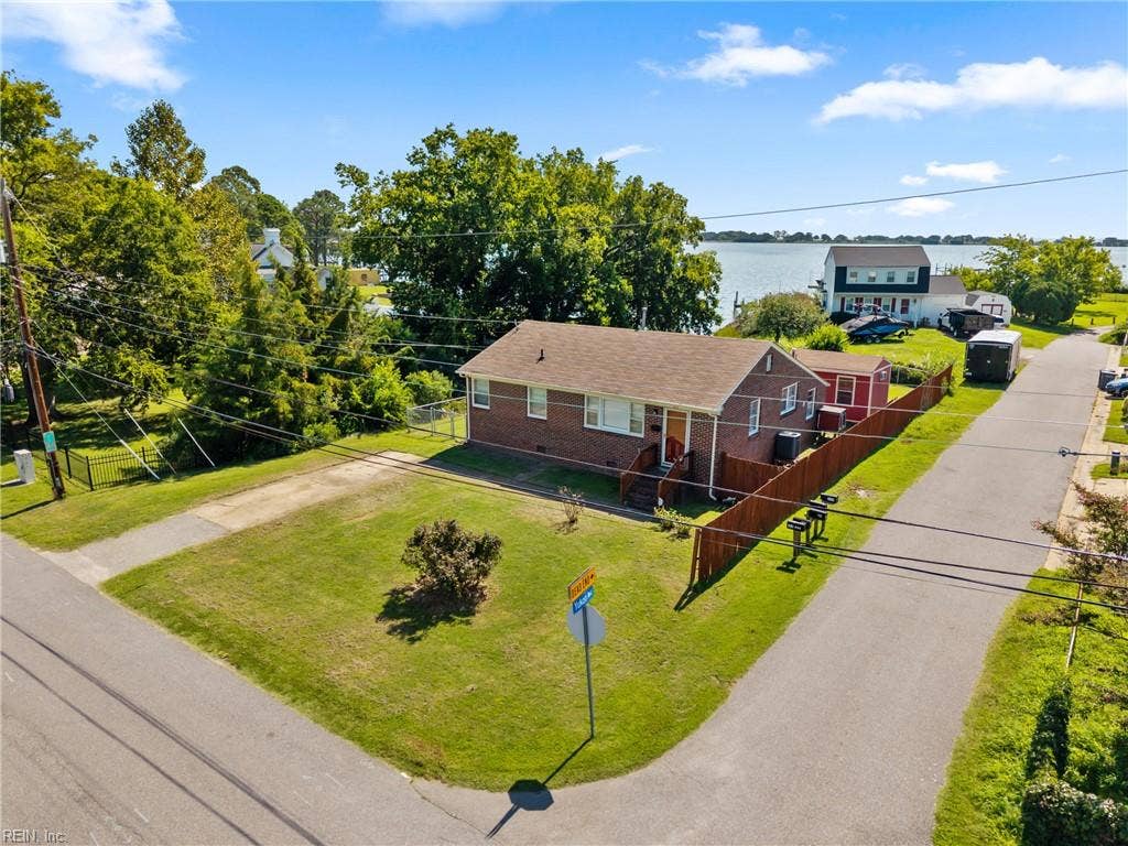Aerial View-Waterfront on Mill Creek
