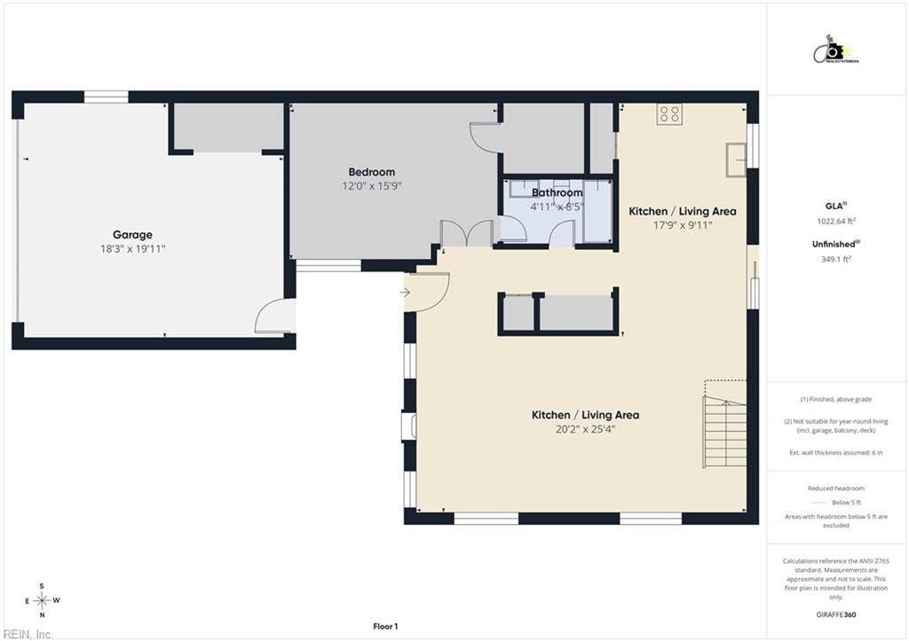 1517 Newport Circle, Virginia Beach, VA 23453 1st floor layout