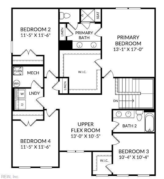 167 Getty Road, River Highlands, Suffolk, VA 23434 2nd Floor Layout