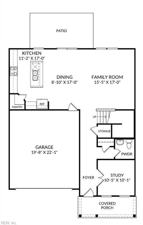 167 Getty Road, River Highlands, Suffolk, VA 23434 1st Floor Layout