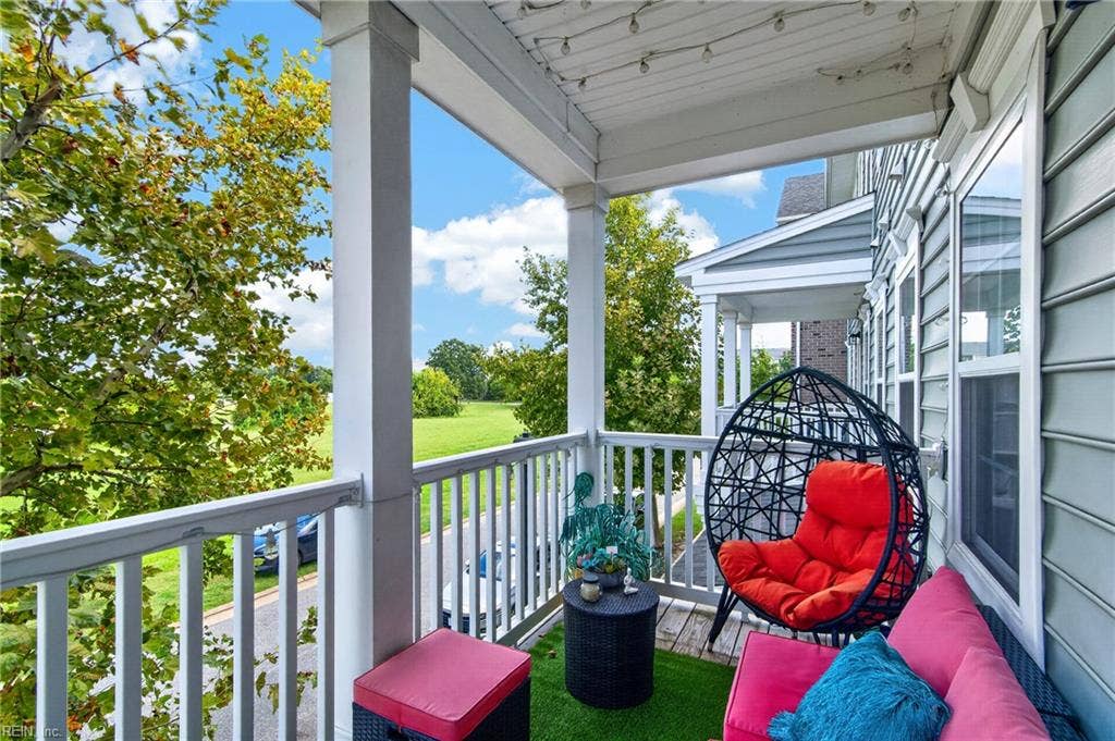 Balcony off of the primary bedroom.