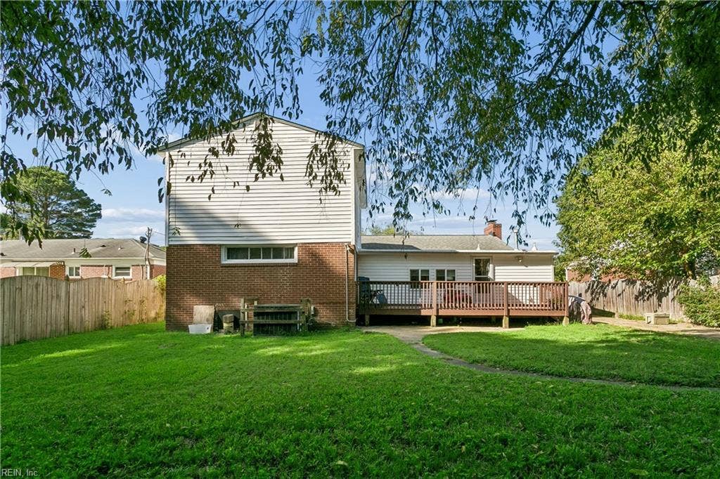 12 Markham Drive, Hampton, VA 23669 Back View of Home