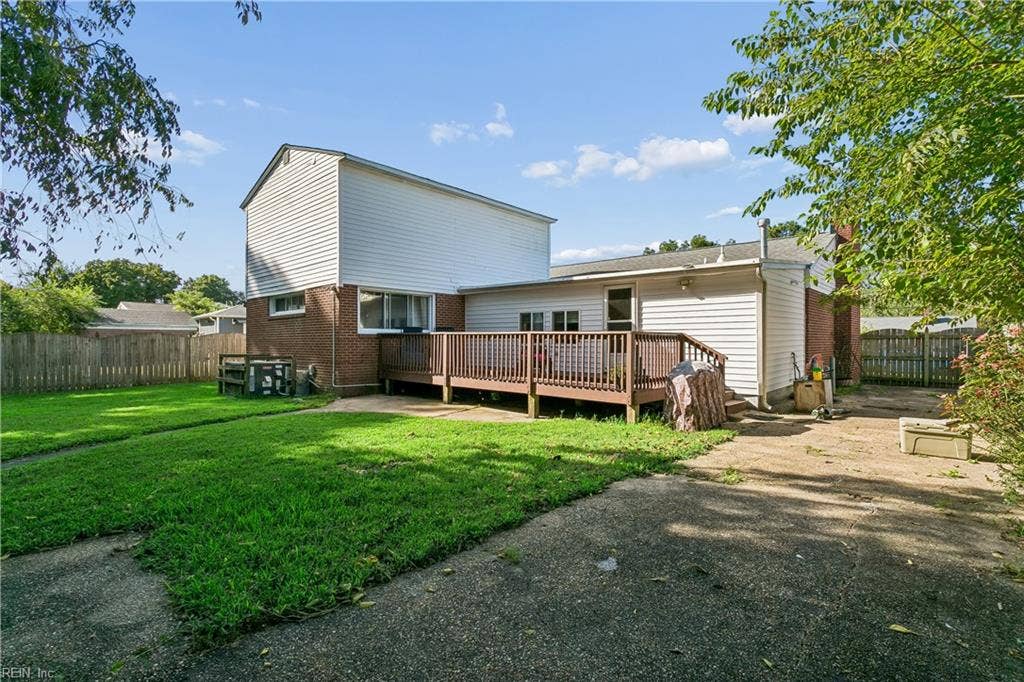 12 Markham Drive, Hampton, VA 23669 Back View of Home