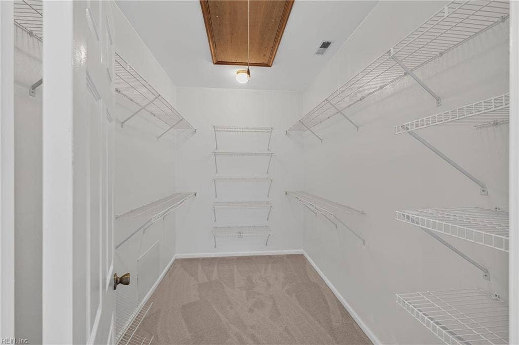 9570 Bay Point Drive, Bay Breeze Point, Norfolk, VA 23518 Such a generous walk in closet serves the primary suite.