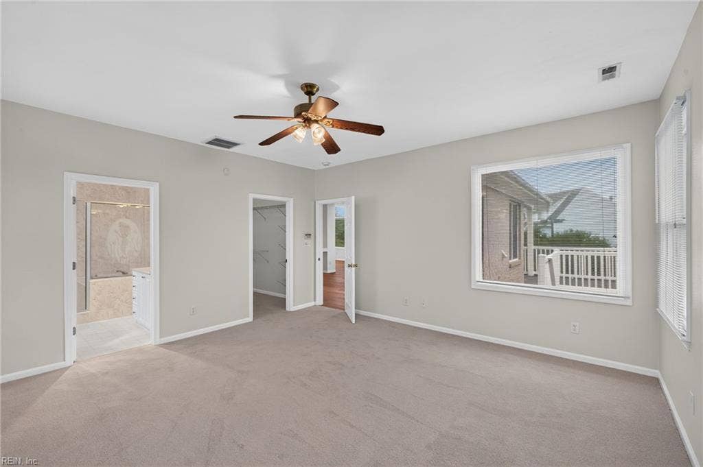 9570 Bay Point Drive, Bay Breeze Point, Norfolk, VA 23518 Your primary suite is a generous retreat complete with en suite bath and walk in closet.