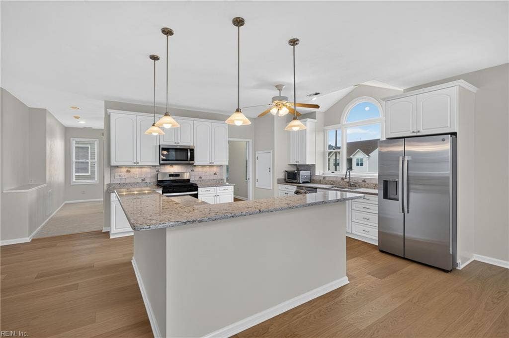 9570 Bay Point Drive, Bay Breeze Point, Norfolk, VA 23518 This dreamy kitchen is a chef's dream. Lots of unique touches such as the dumb waiter to lift groceries from the garage!