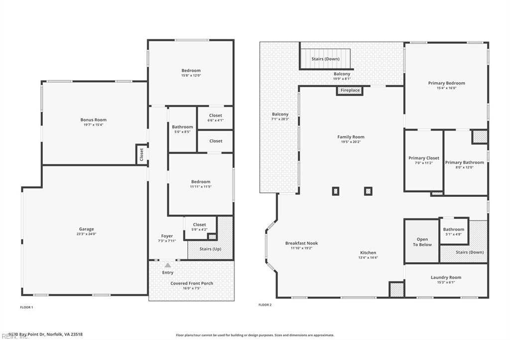 9570 Bay Point Drive, Bay Breeze Point, Norfolk, VA 23518 Look at this floorplan. First floor features two bedrooms and one full bath, which includes an in-law suite with separate entrance.