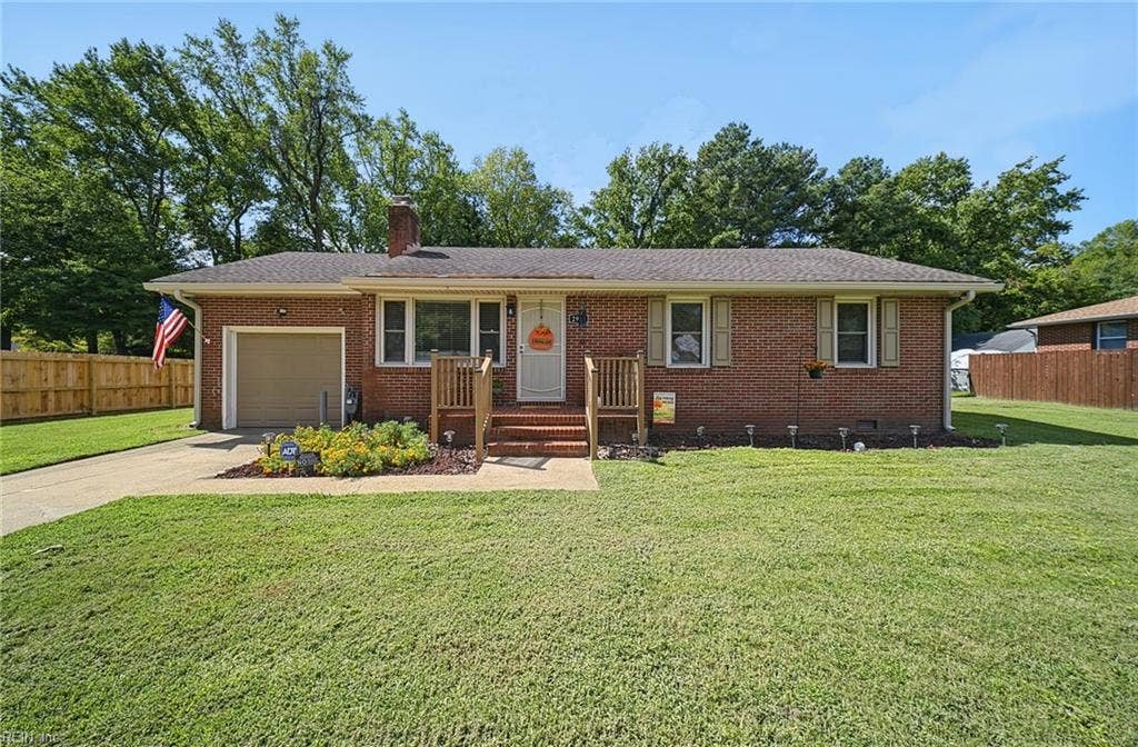beautiful brick ranch home