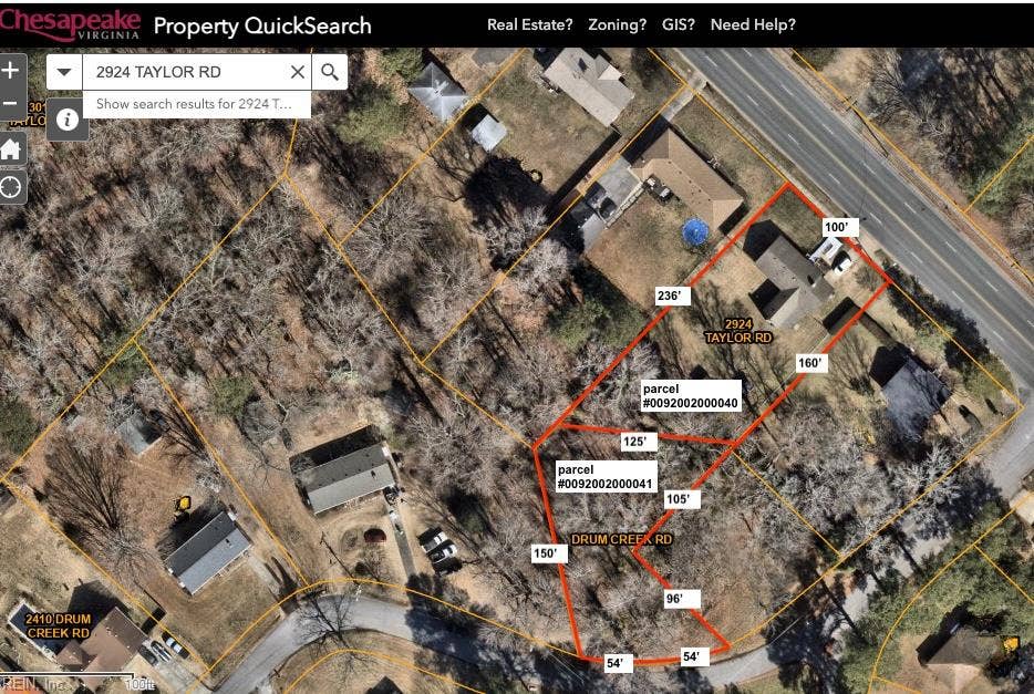 TWO Parcels; house lot has .45 acres. second lot has 0.33 acres.