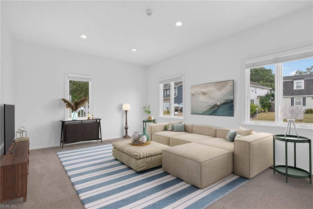 414 Pinewood Drive, Virginia Beach, VA 23451 Virtually staged Family Room/Flex Room.