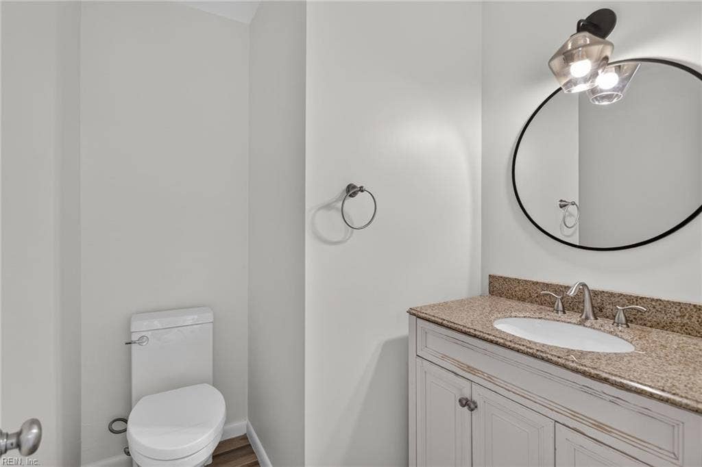 414 Pinewood Drive, Virginia Beach, VA 23451 2nd Floor Half Bathroom.