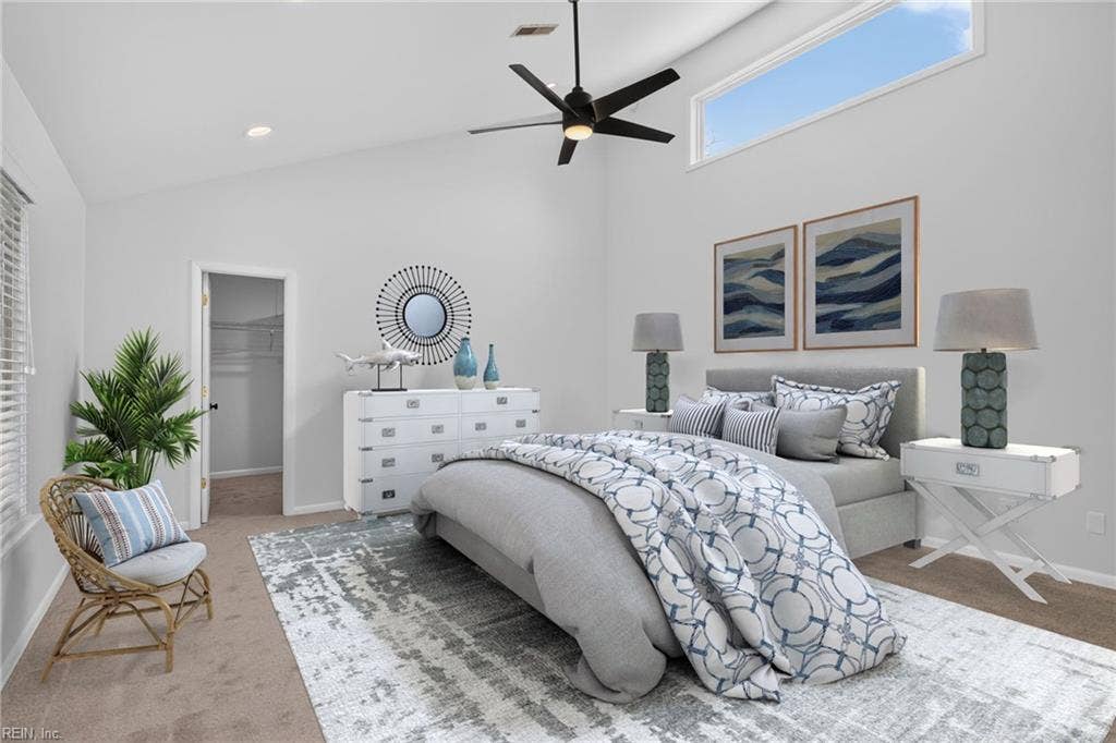 414 Pinewood Drive, Virginia Beach, VA 23451 Virtually staged Primary Bedroom.