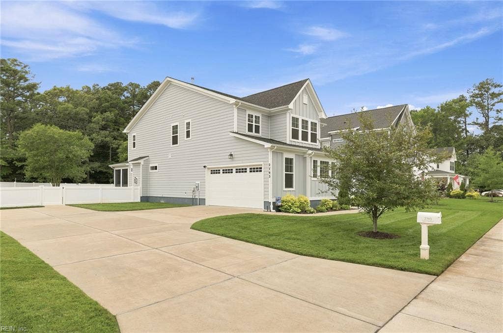2793 Atwoodtown Road, Ashby's Bridge, Virginia Beach, VA 23456 2-car garage with epoxy floors