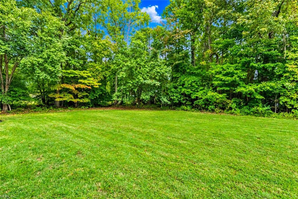 Great lawn space surrounded by woods